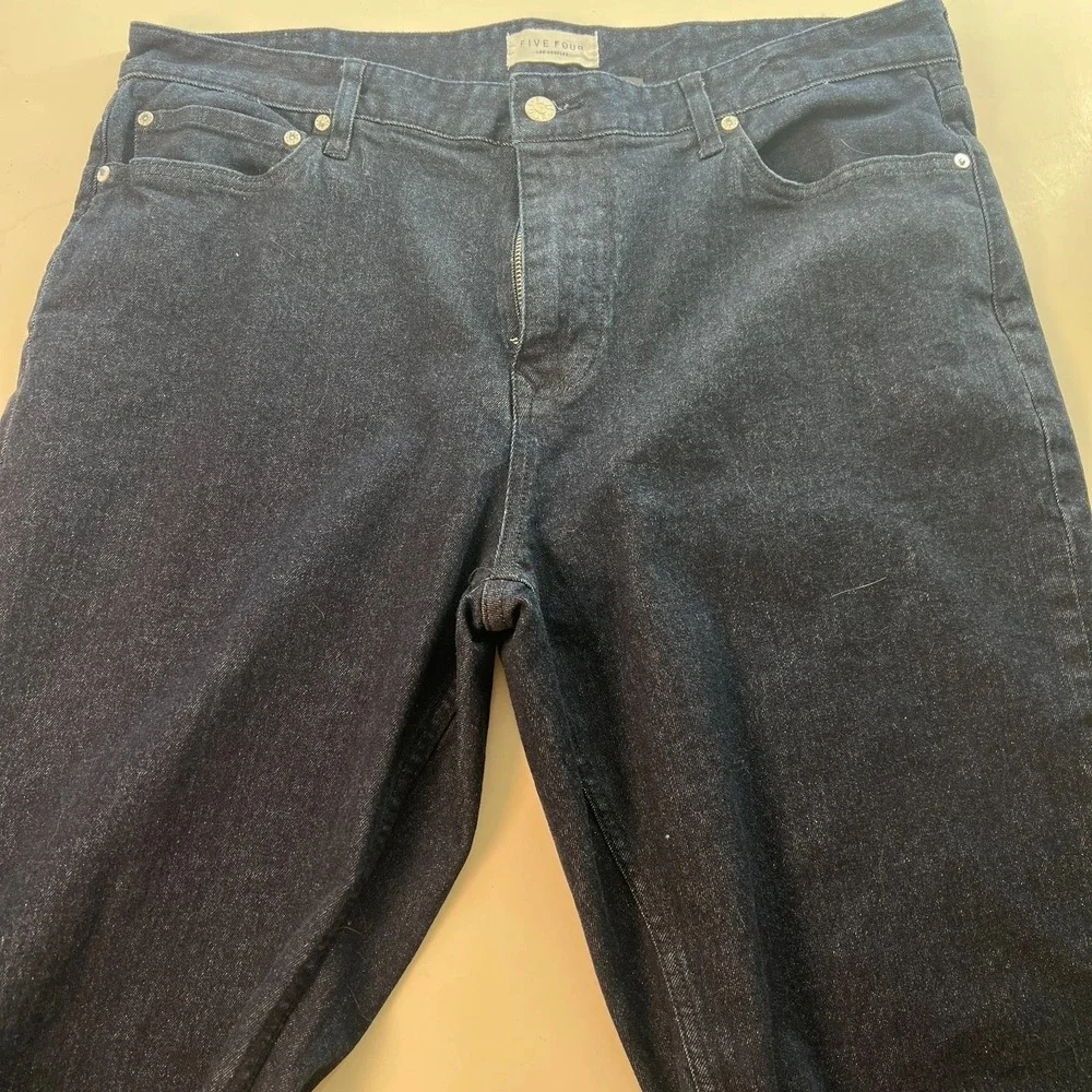 Five Four LA Mens Jeans 36x34 Leonel Relaxed Dark Wash Blue Straight‎ W36 L34
